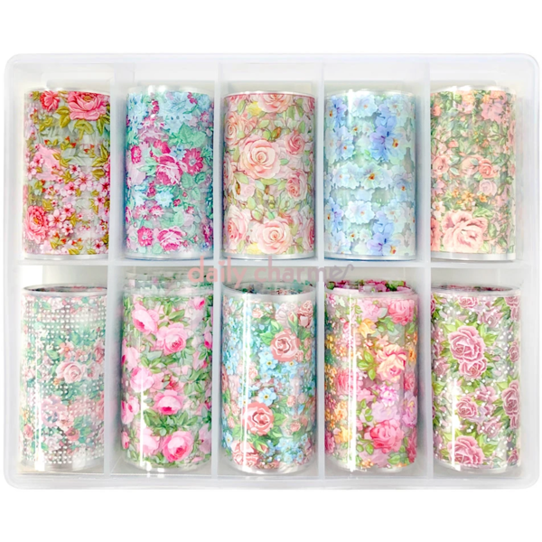 Daily Charme Nail Art Foil Paper Set - Victorian Gardens - Creata Beauty - Professional Beauty Products