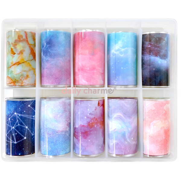 Daily Charme Nail Art Foil Paper Set - Cosmic Dreams - Creata Beauty - Professional Beauty Products