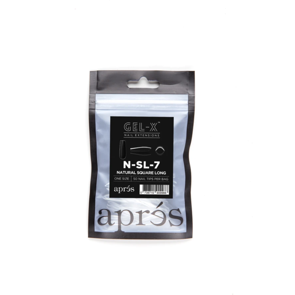 Aprés Nail - Natural Square Long Refill Bags - Creata Beauty - Professional Beauty Products