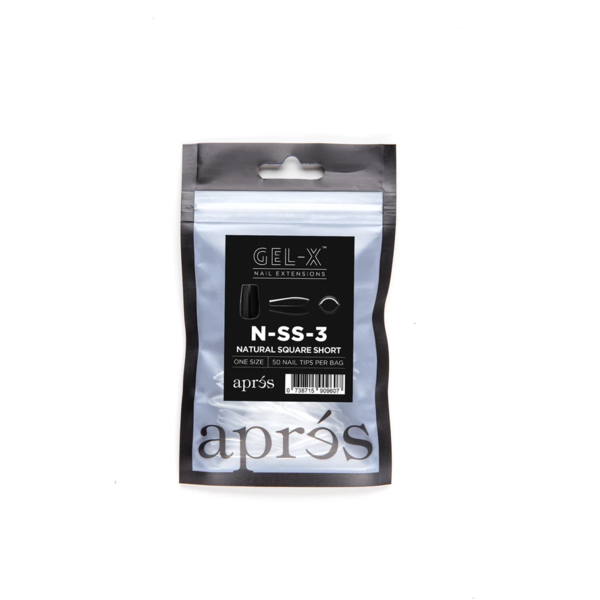 Aprés Nail - Natural Square Short Refill Bags - Creata Beauty - Professional Beauty Products