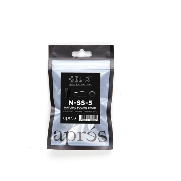Aprés Nail - Natural Square Short Refill Bags - Creata Beauty - Professional Beauty Products