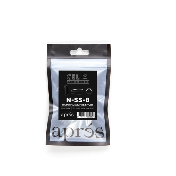 Aprés Nail - Natural Square Short Refill Bags - Creata Beauty - Professional Beauty Products