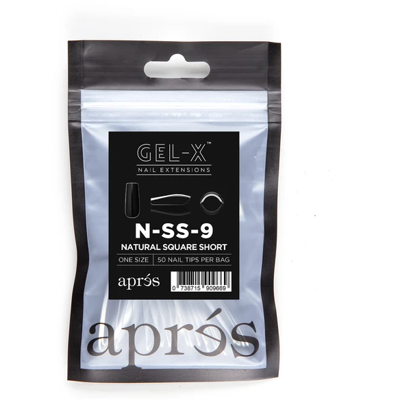 Aprés Nail - Natural Square Short Refill Bags - Creata Beauty - Professional Beauty Products