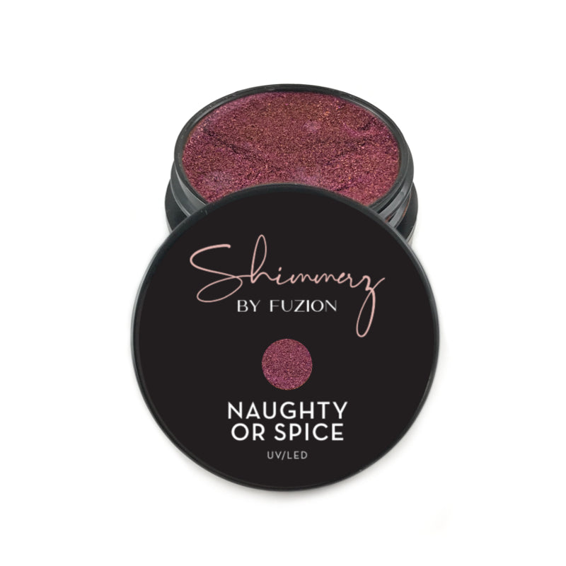 Fuzion UV/LED Shimmerz & Sparklez - Winter 2022 Collection: Naughty or Spice - Creata Beauty - Professional Beauty Products