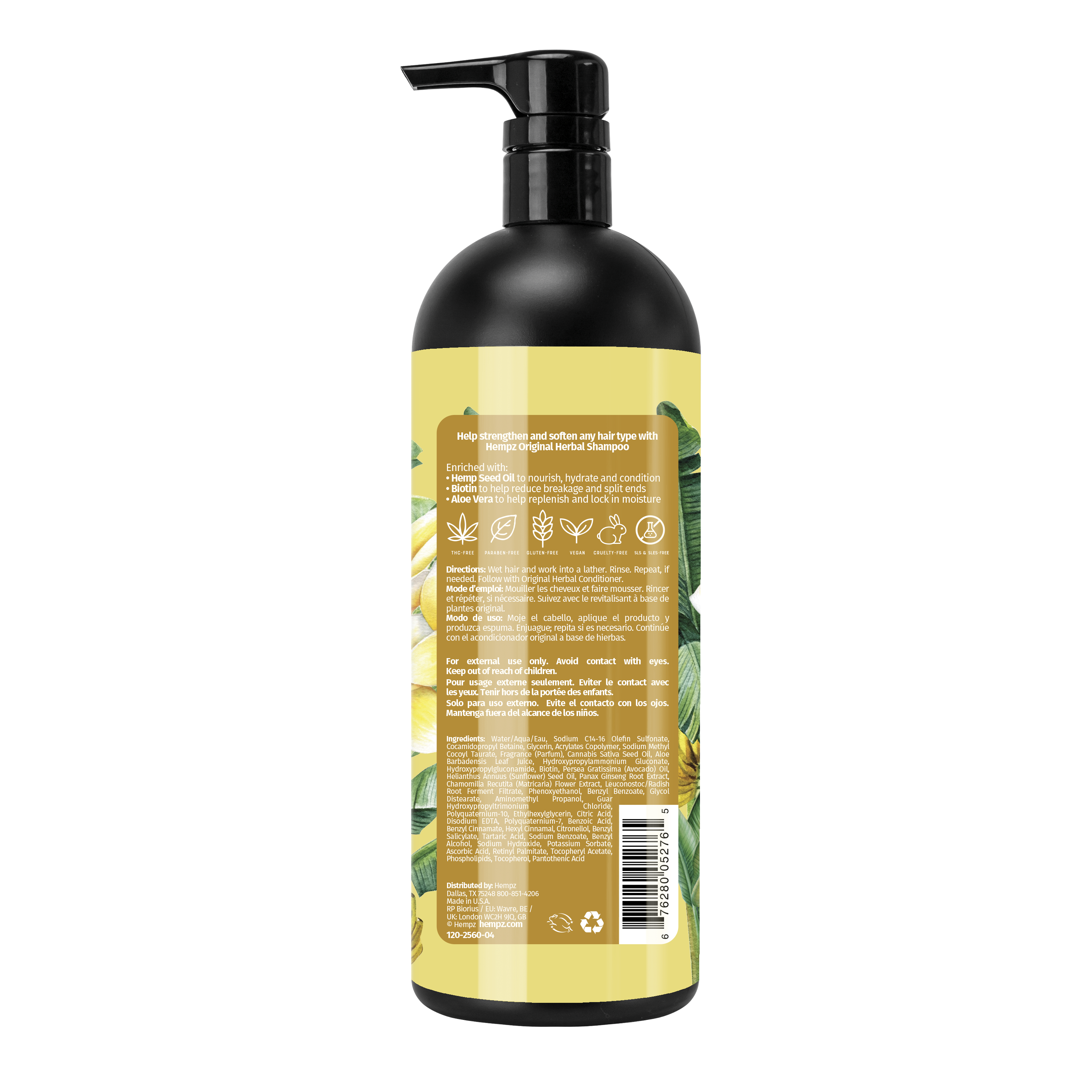 Hempz Original Floral Banana Herbal Shampoo - Creata Beauty - Professional Beauty Products