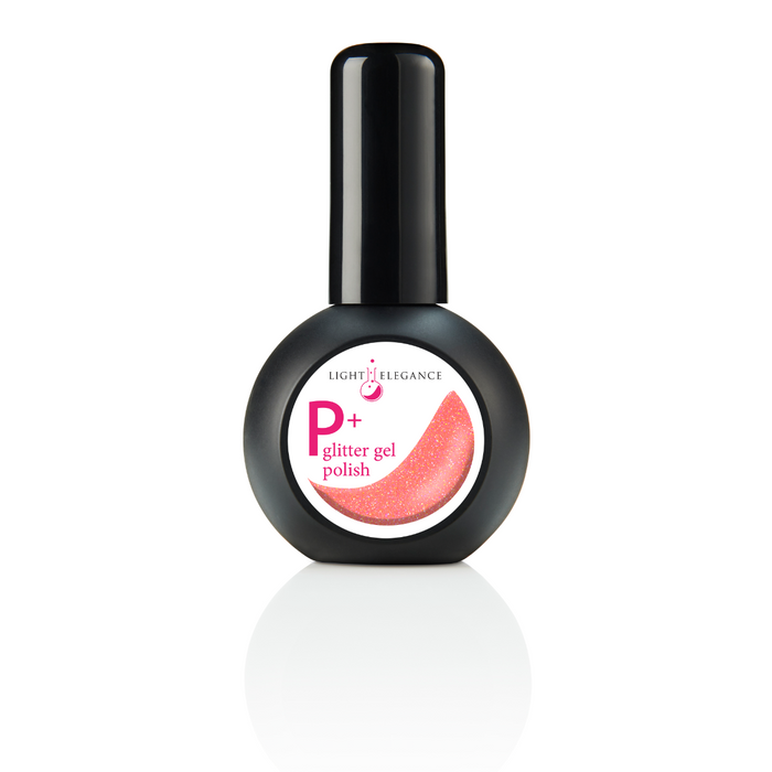 Light Elegance P+ Soak Off Glitter Gel - Bubblegum Baby - Creata Beauty - Professional Beauty Products