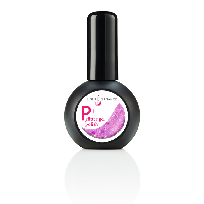 Light Elegance P+ Soak Off Glitter Gel - Pixie Purple - Creata Beauty - Professional Beauty Products
