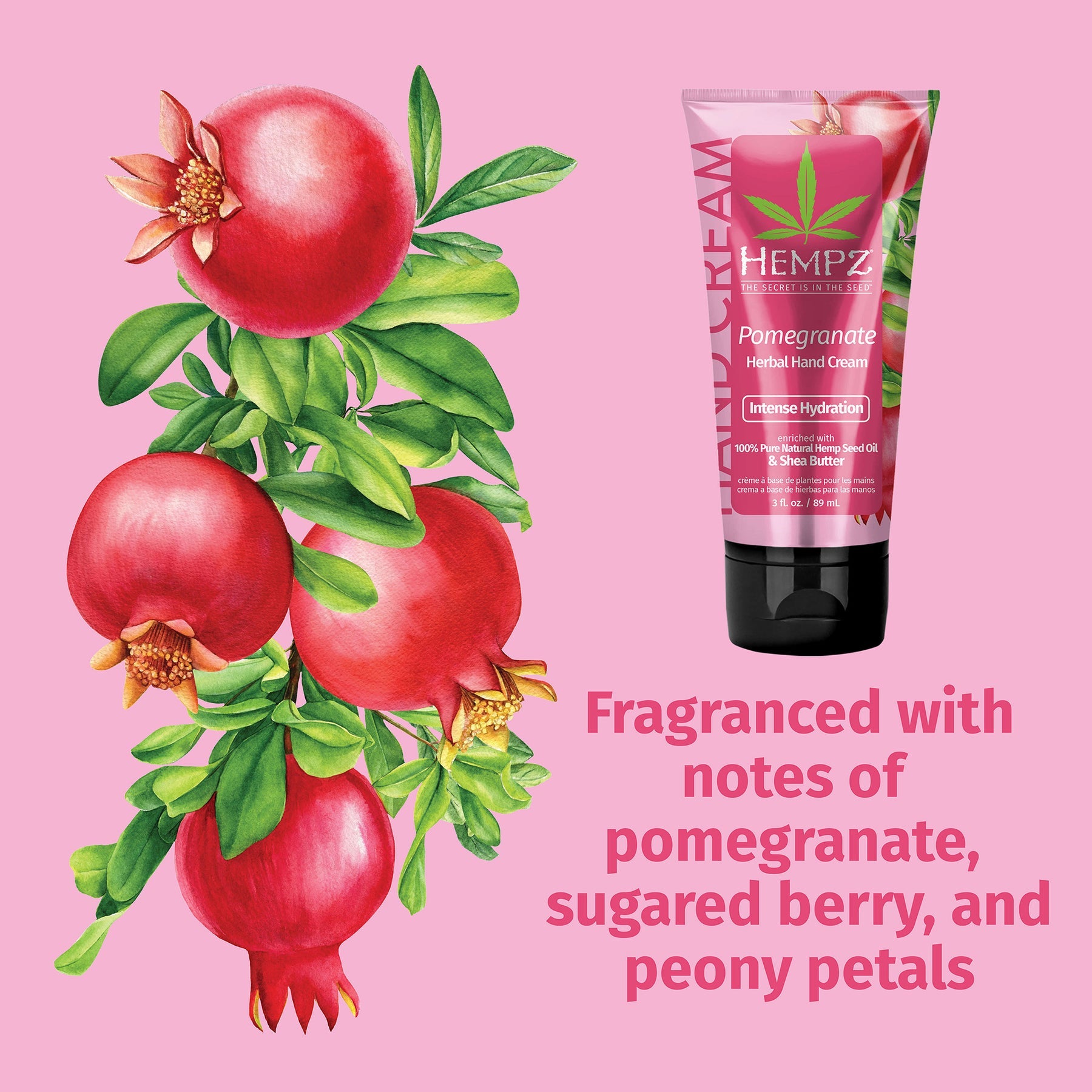 Hempz - Pomegranate Herbal Hand Cream - Creata Beauty - Professional Beauty Products
