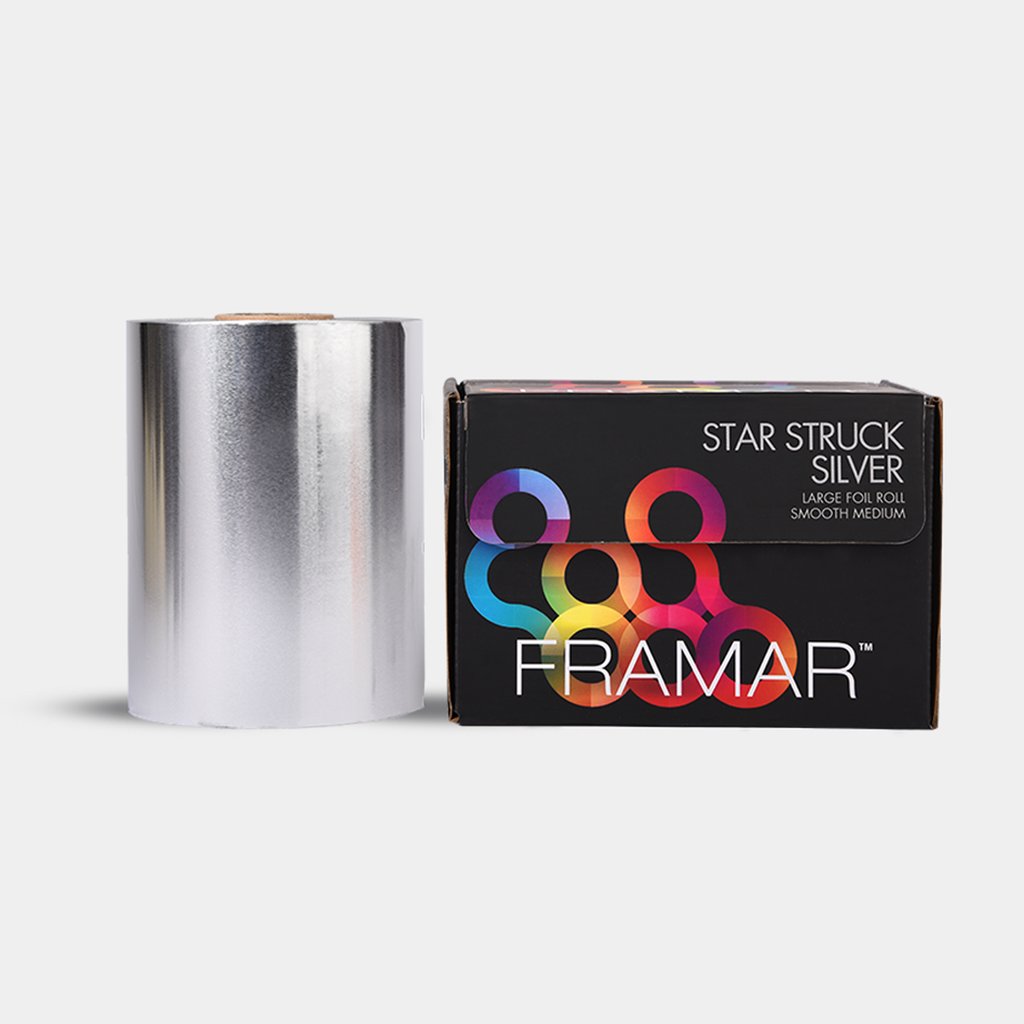Framar Smooth Foil - Star Struck Silver (Medium) - Large Roll - Creata Beauty - Professional Beauty Products