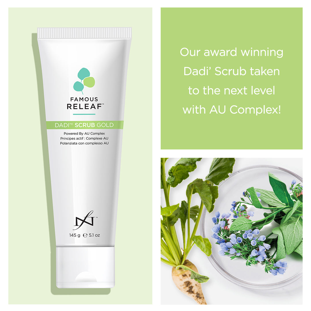 Famous Names - Releaf Dadi Scrub Gold - Creata Beauty - Professional Beauty Products