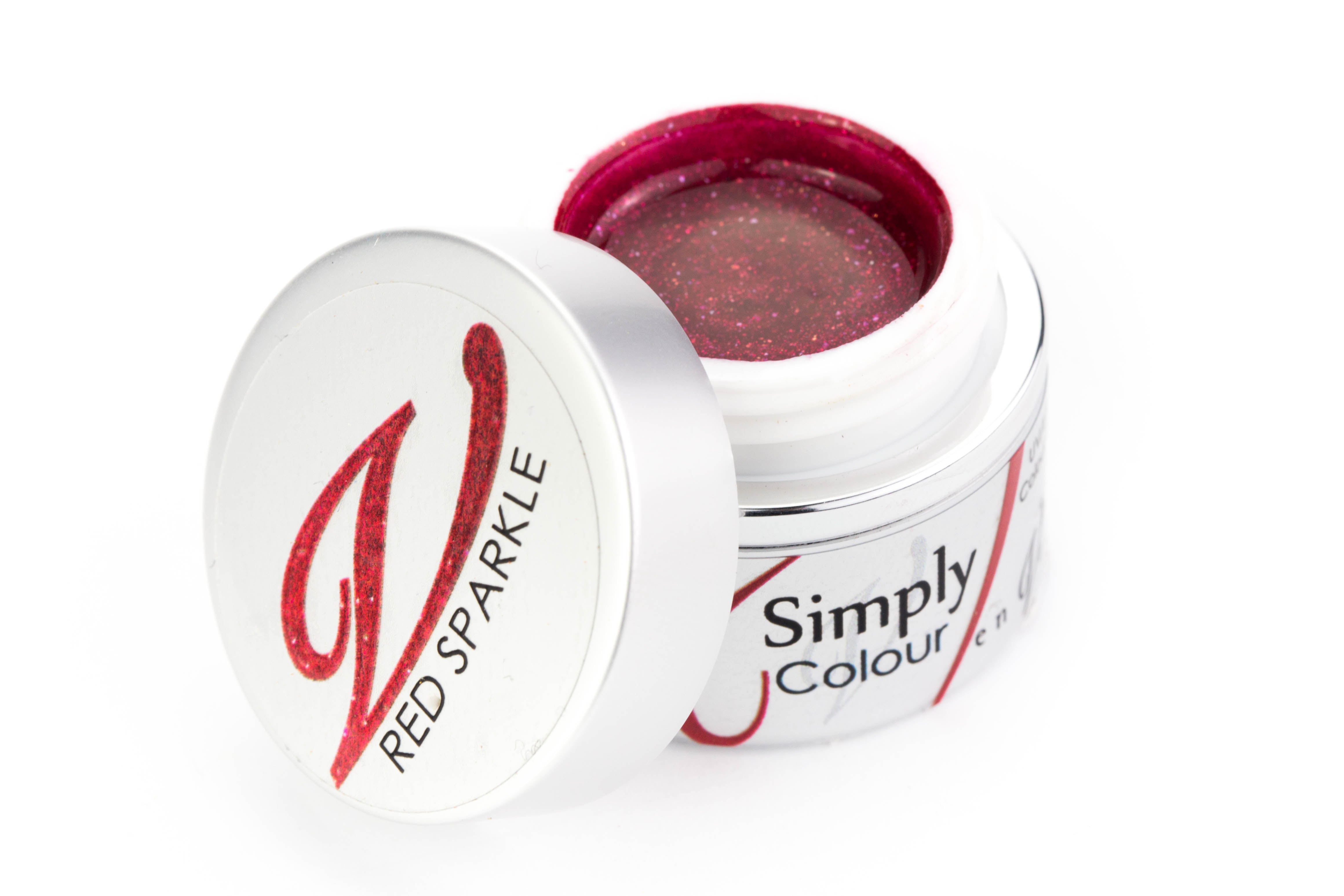 En Vogue Simply Colour Gel - Red Sparkle - Creata Beauty - Professional Beauty Products