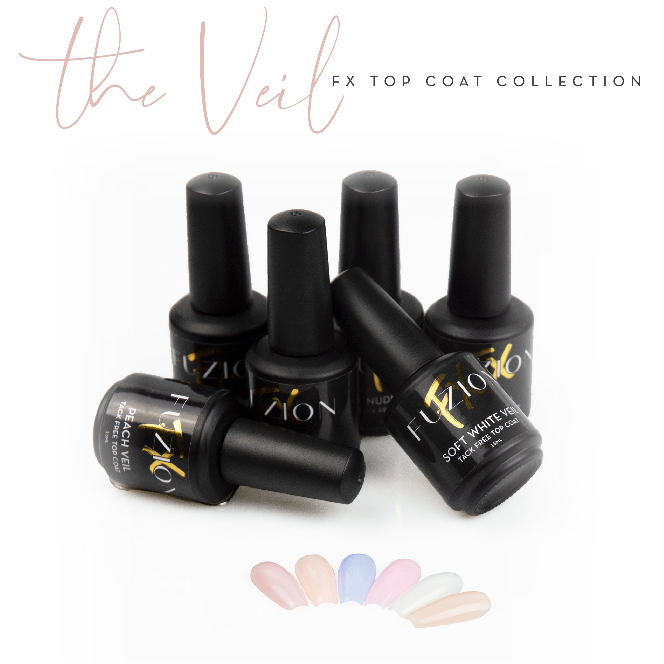 Fuzion FX - The Veil Top Coat Collection - Creata Beauty - Professional Beauty Products