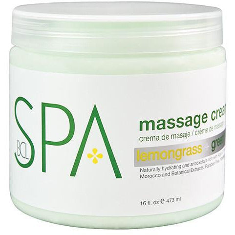 BCL Spa Massage Cream - Lemongrass & Green Tea - Creata Beauty - Professional Beauty Products