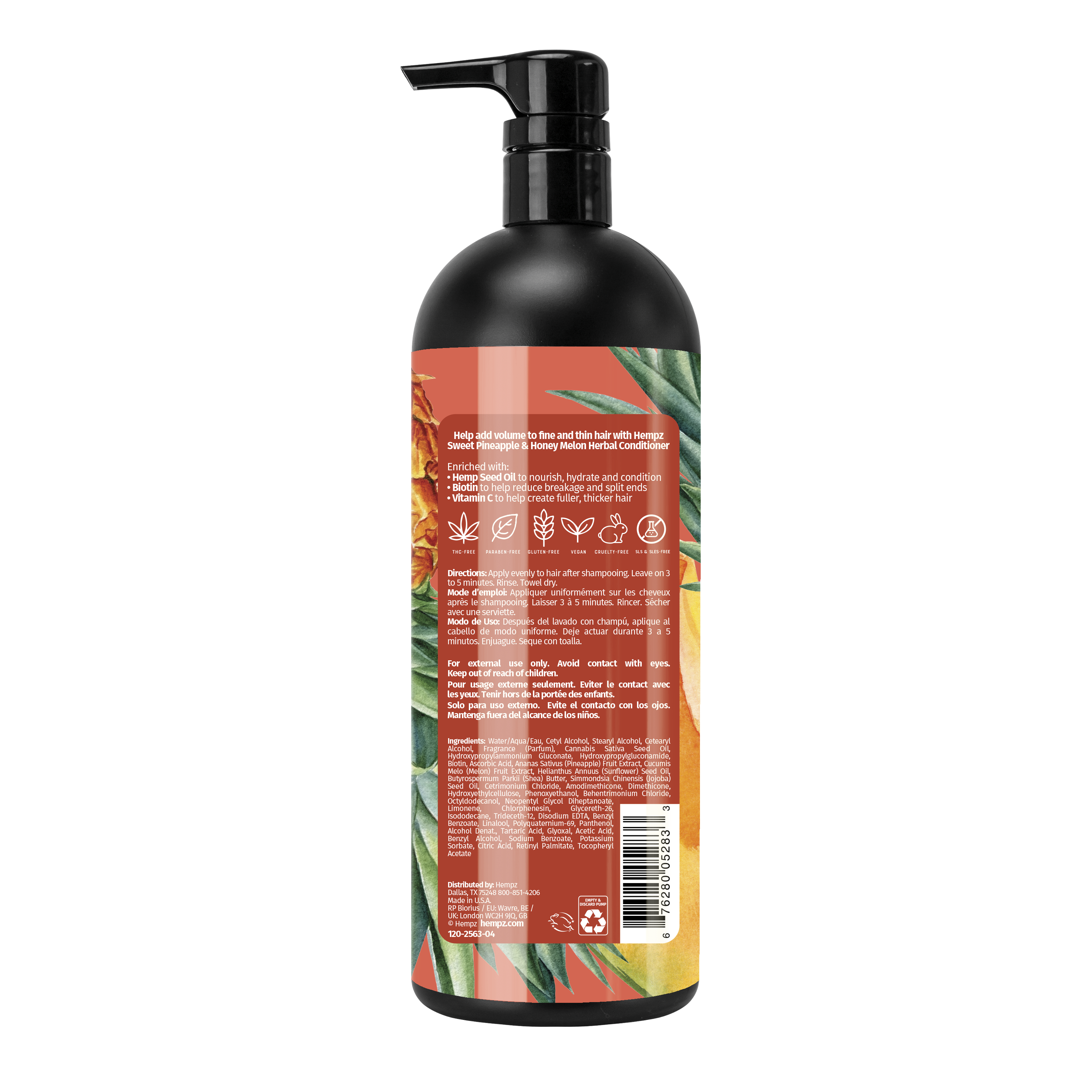 Hempz Sweet Pineapple & Honey Melon Herbal Conditioner - Creata Beauty - Professional Beauty Products