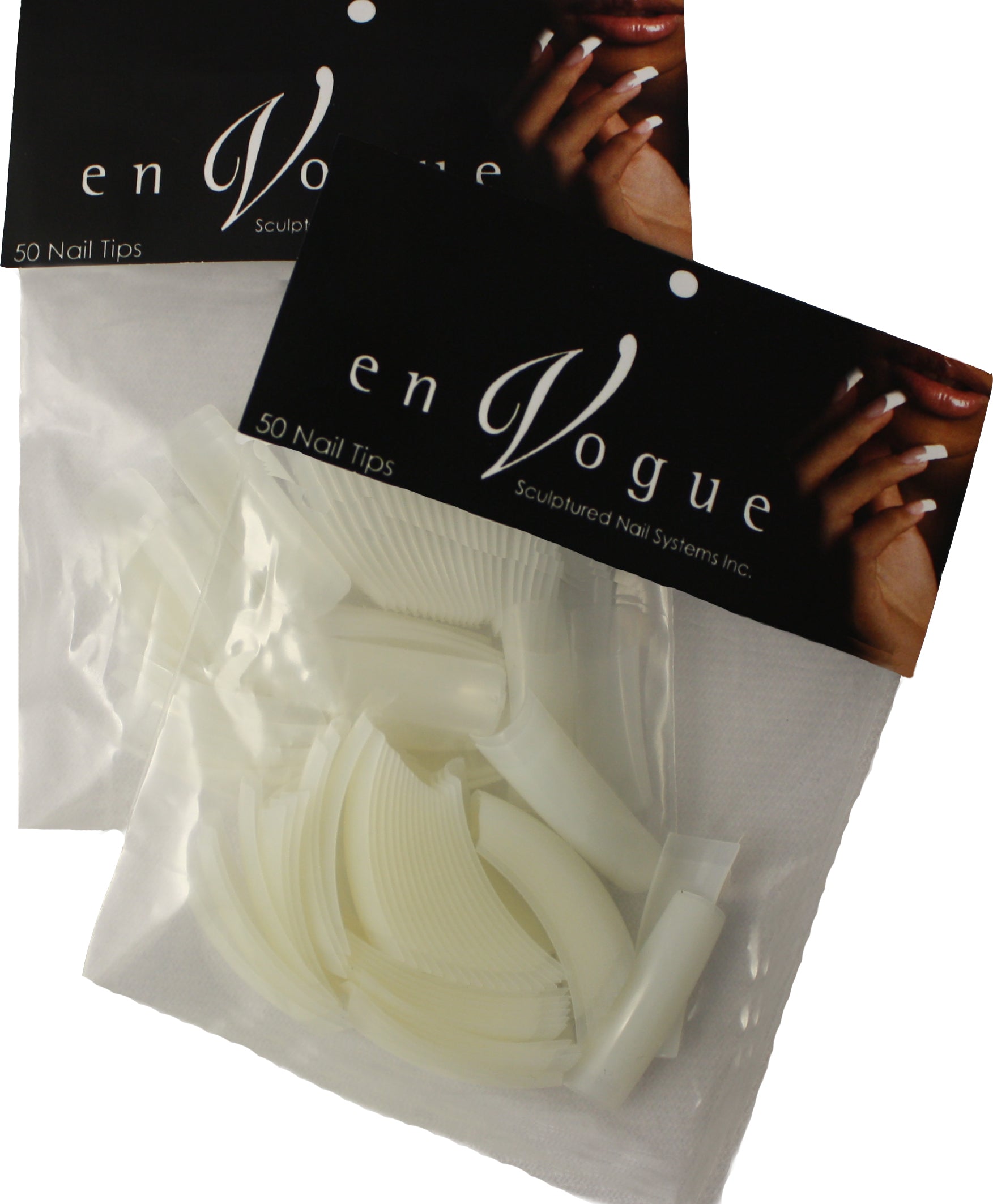 En Vogue Tips - Curved / Half Well Refill Bags (50pk) - Creata Beauty - Professional Beauty Products