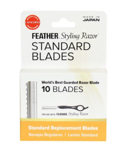 Feather Standard Blades (10 blade Dispenser) - Creata Beauty - Professional Beauty Products