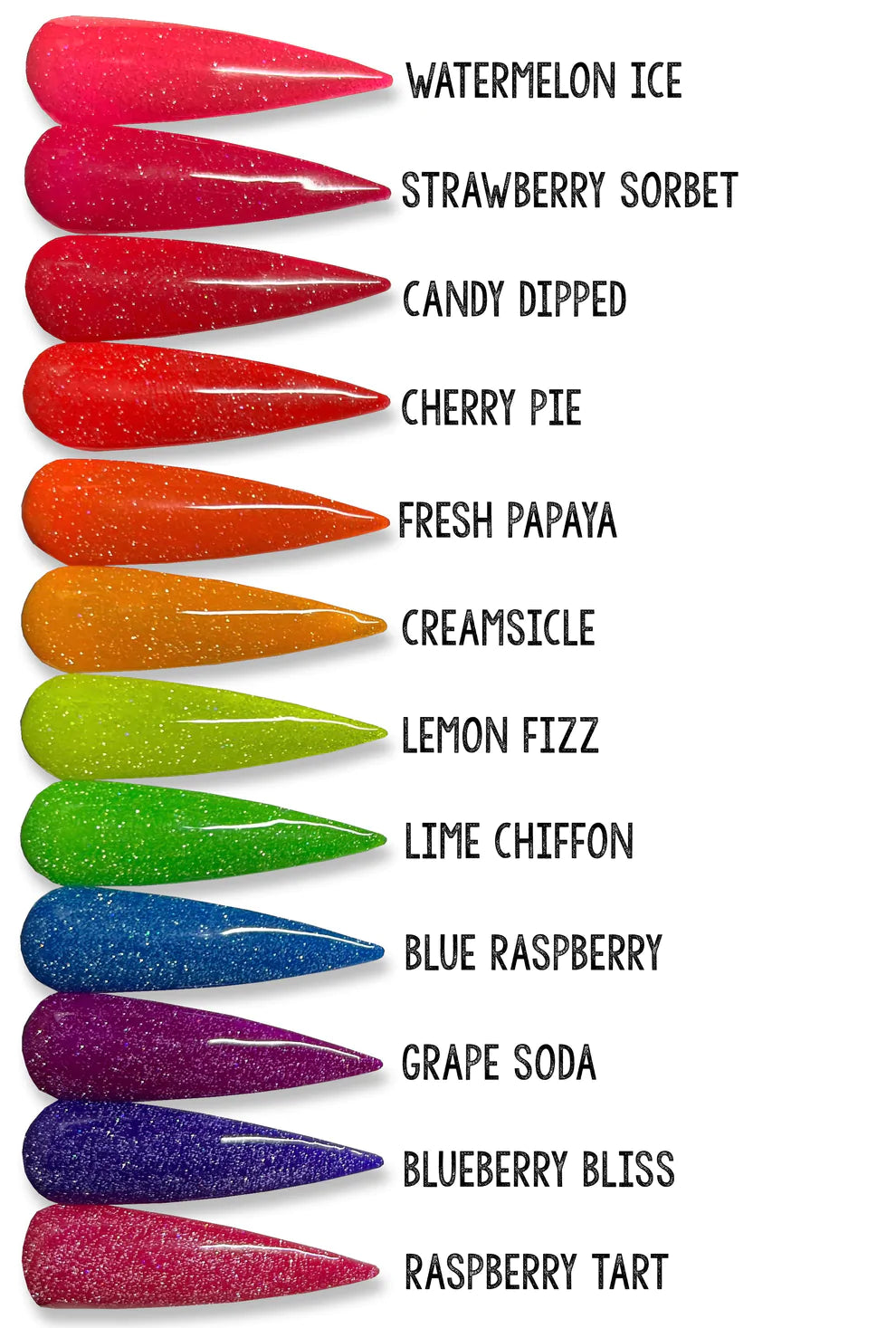 Wildflowers Neon Flare Reflective Gel Polish Watermelon Ice Creata