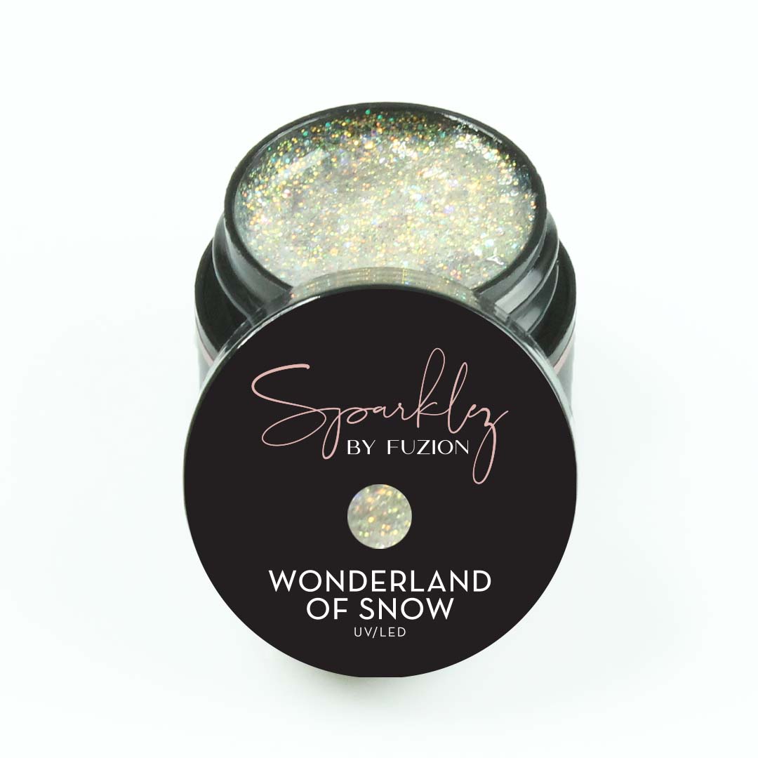 Fuzion Sparklez Gel - Wonderland of Snow - Creata Beauty - Professional Beauty Products