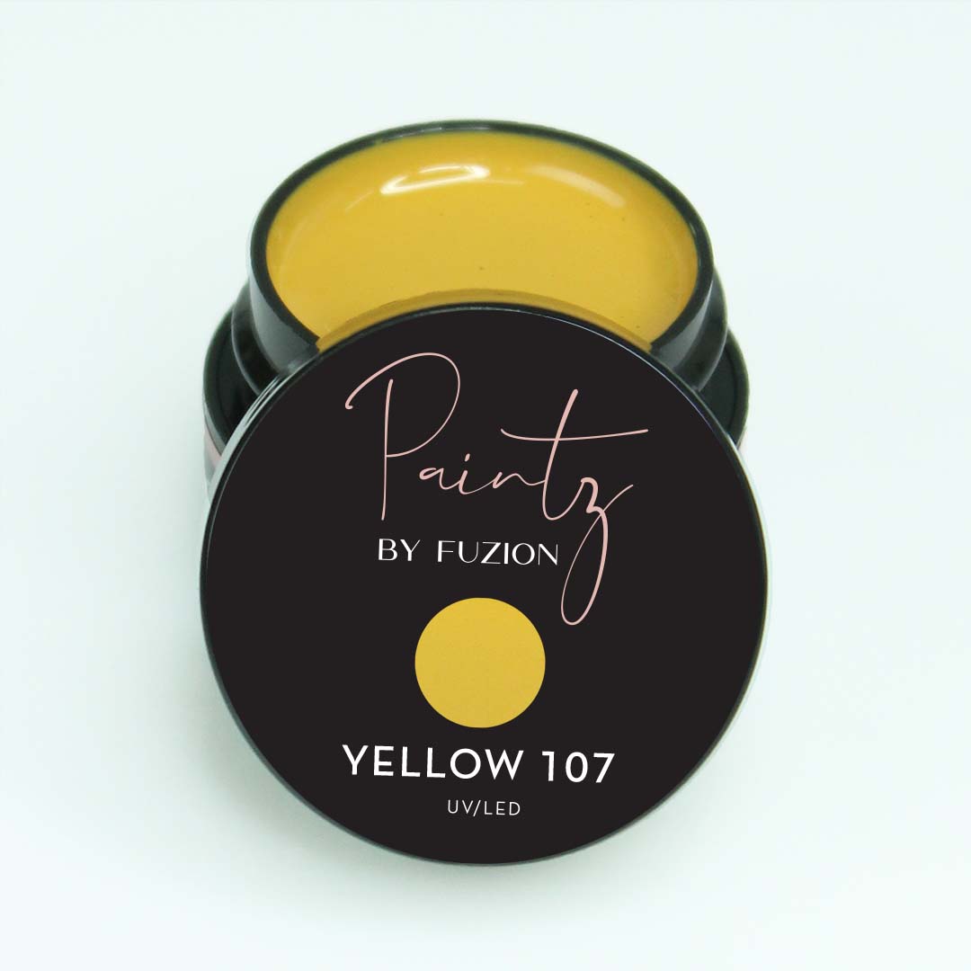 Fuzion Paintz Gel - Yellow 107 - Creata Beauty - Professional Beauty Products
