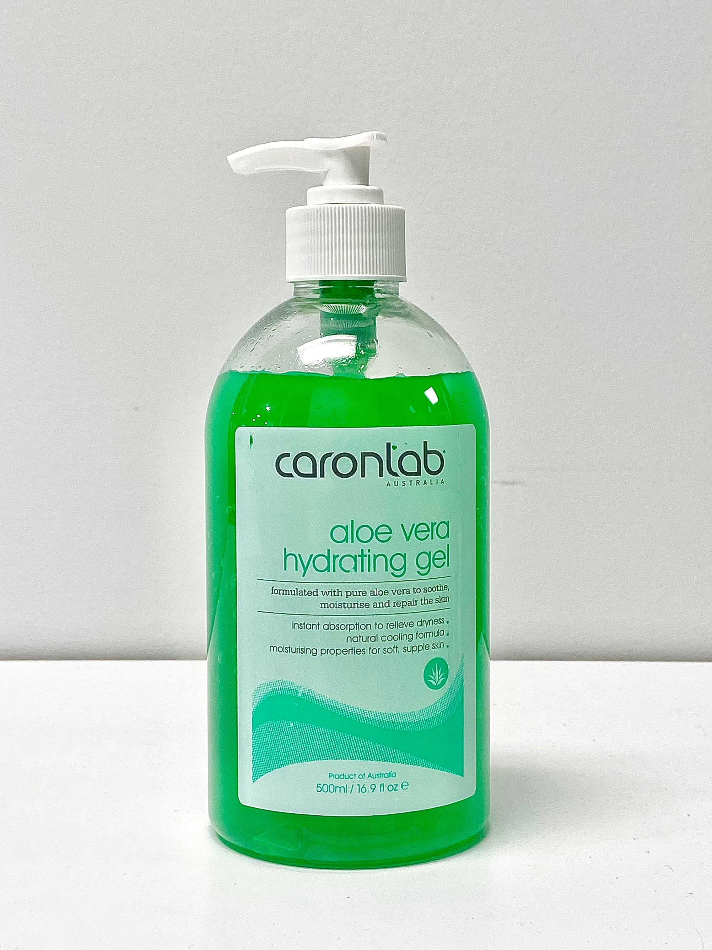 Caronlab - Aloe Vera Hydrating Gel Pump Bottle - Creata Beauty - Professional Beauty Products