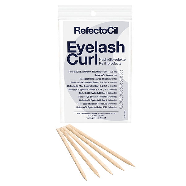 RefectoCil Eyelash Curl Application Rosewood Sticks - Creata Beauty - Professional Beauty Products