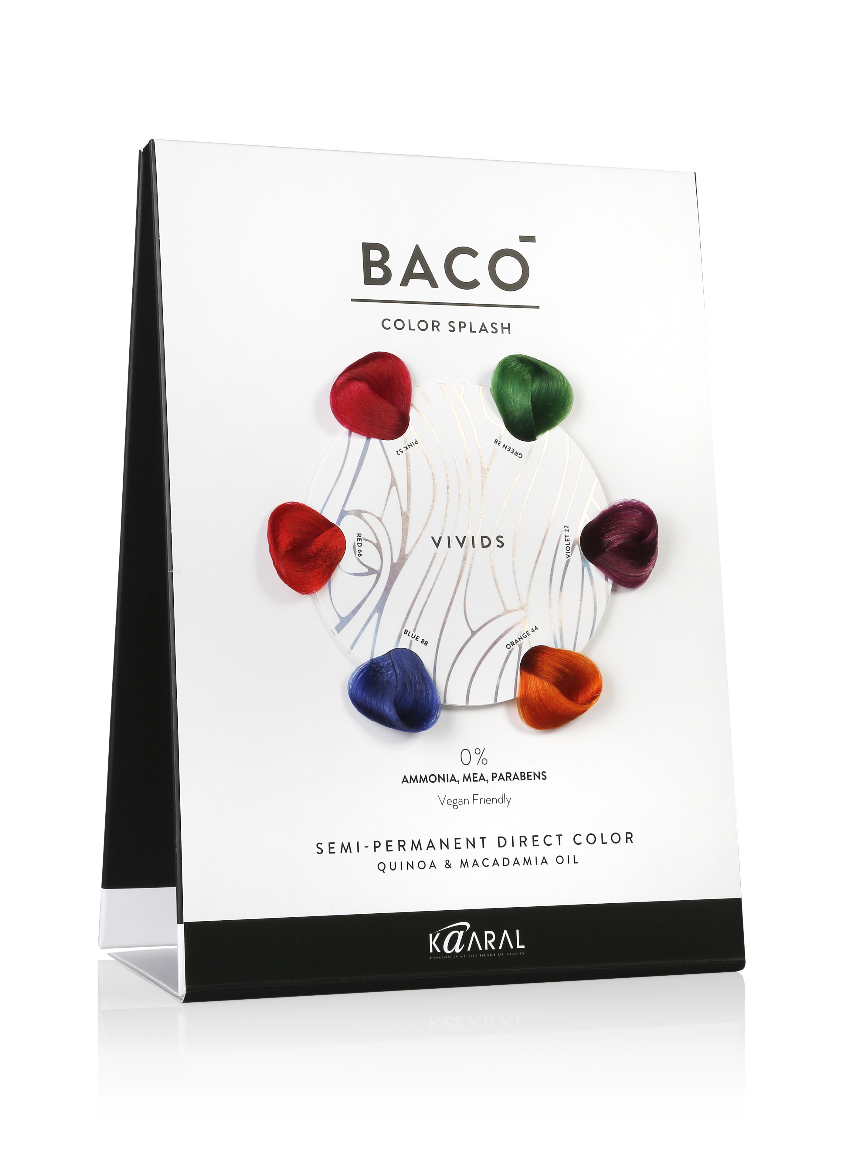 Kaaral - Baco Colorsplash Chart - Creata Beauty - Professional Beauty Products
