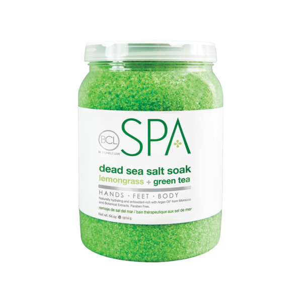 BCL Spa Salt Soak - Lemongrass & Green Tea - Creata Beauty - Professional Beauty Products