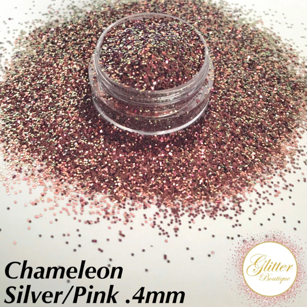 Glitter Boutique - Chameleon Silver/Pink .4mm - Creata Beauty - Professional Beauty Products