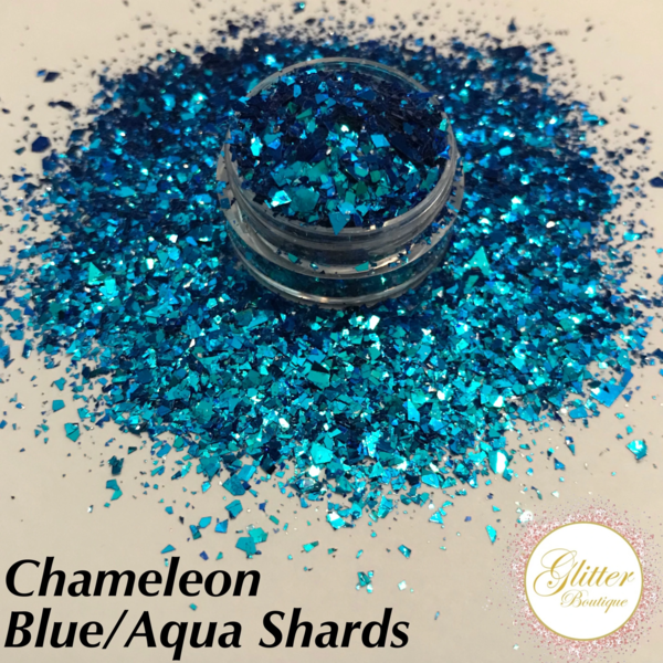 Glitter Boutique - Chameleon Blue/Aqua Shards - Creata Beauty - Professional Beauty Products