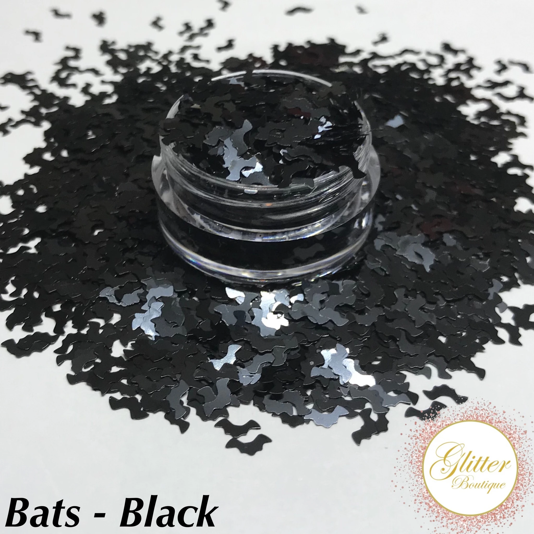 Glitter Boutique - Black Bats - Creata Beauty - Professional Beauty Products
