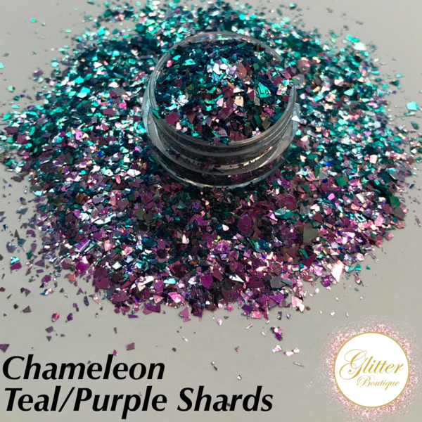 Glitter Boutique - Chameleon Teal/Purple Shards - Creata Beauty - Professional Beauty Products