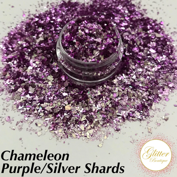 Glitter Boutique - Chameleon Purple/Silver Shards - Creata Beauty - Professional Beauty Products