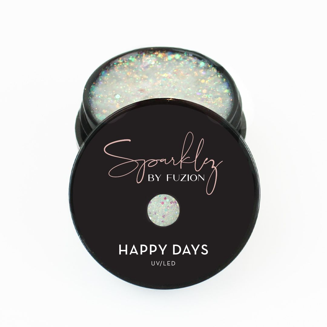 Fuzion Sparklez Gel - Happy Days - Creata Beauty - Professional Beauty Products