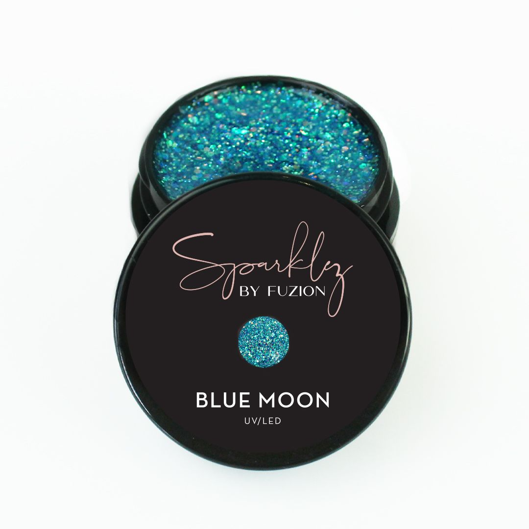 Fuzion Sparklez Gel - Blue Moon - Creata Beauty - Professional Beauty Products