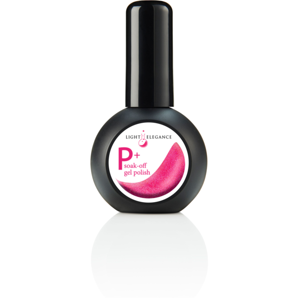 Light Elegance P+ Soak Off Glitter Gel - Pinch Me Pink