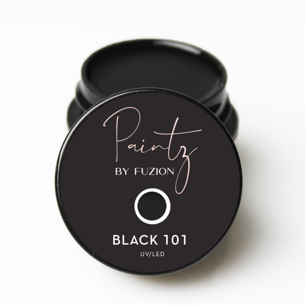 Fuzion Paintz Gel - Black 101 - Creata Beauty - Professional Beauty Products