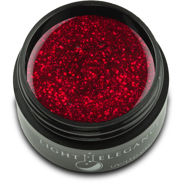 Light Elegance Glitter Gel - Ravishing Red - Creata Beauty - Professional Beauty Products