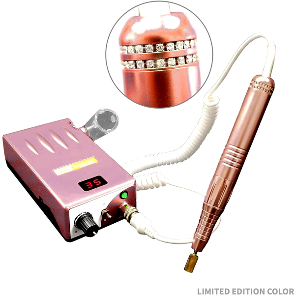 Medicool Pro Power 35K Portable - Rose Gold + Crystal Handpiece *New Style Connector* - Creata Beauty - Professional Beauty Products