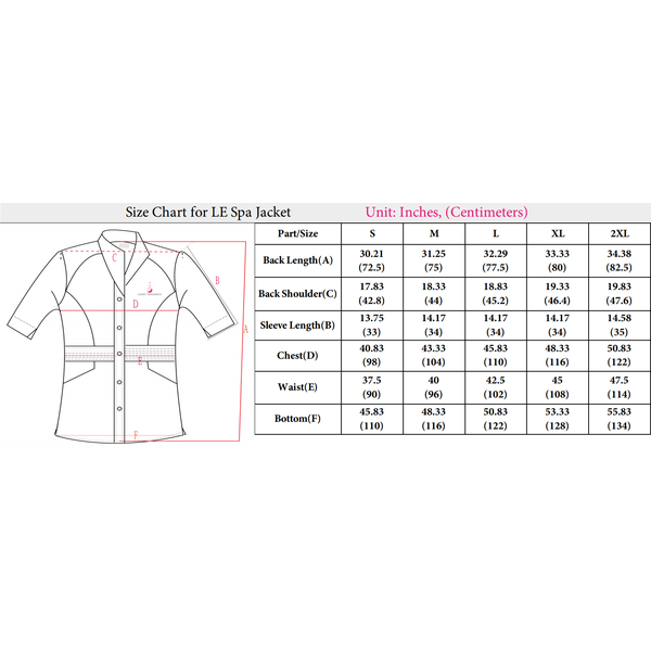 Light Elegance Spa Jacket - Creata Beauty - Professional Beauty Products