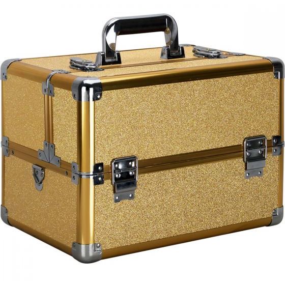VER Beauty - Gold Glitter Pro Case - Creata Beauty - Professional Beauty Products
