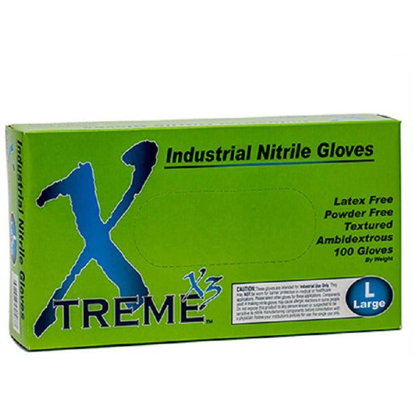 Xtreme X3 Blue Nitrile Gloves - Creata Beauty - Professional Beauty Products